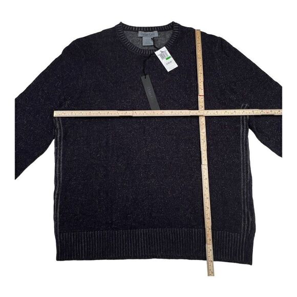 New Dylan Gray Classic Men Purple Grey Crew Neck Sweatshirt Cashmere US L - Picture 7 of 9